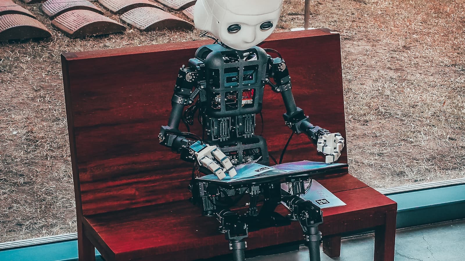 Abstract glowing AI network representing machine learning models used for small-business underwriting